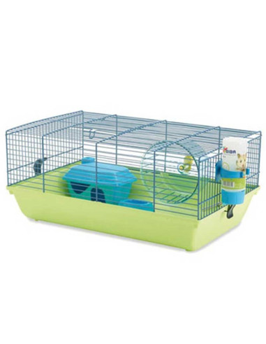 Savic Brilliant Blue Martha Hamster Cage, 19x12x8 inch