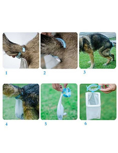 Pawzone Hands Free Dog Faeces Container Clip With Portable Dog Waste Bags 2